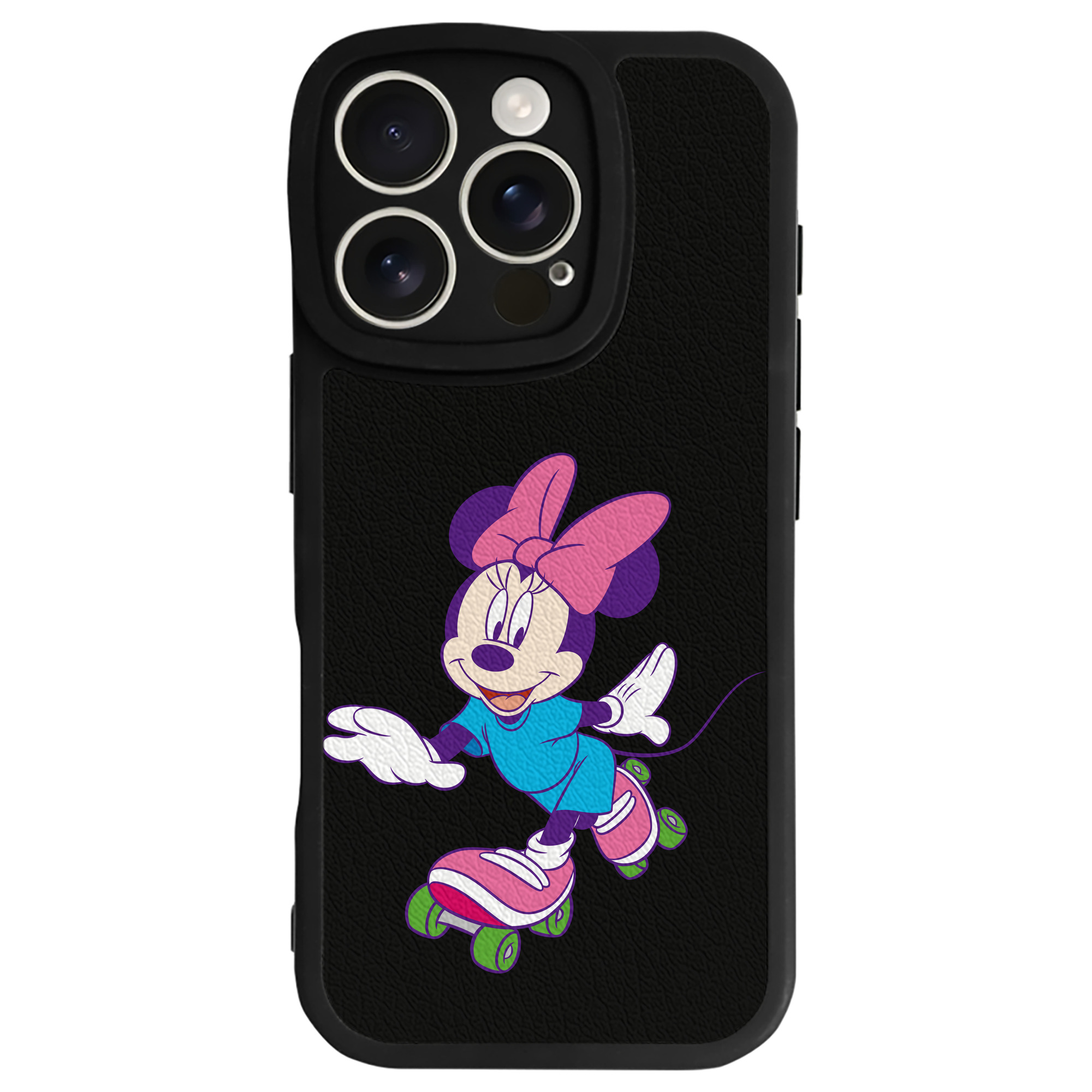 （画像用） ミッキーマウス Mickey Mouse 【iPhone 16シリーズ対応】シリコンスマホケース（レザー調） 材質：シリコン